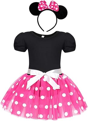 Wonderbabe mini robe tutu à pois pour bébé fille pour halloween, anniversaire
