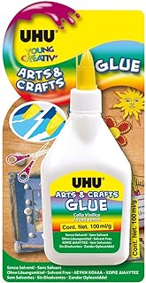 Colle uhu pour les arts et l'artisanat, bouteille blanche pour jeunes écoles créatives