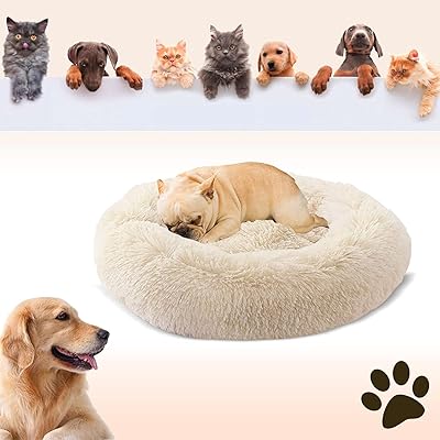 Lit rond original ba pour animaux de compagnie lit en peluche