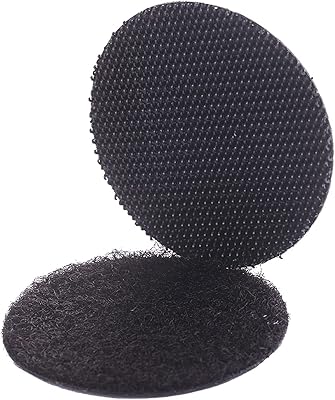 Clips ronds autocollants en nylon noir pour la maison, l'école et le bureau