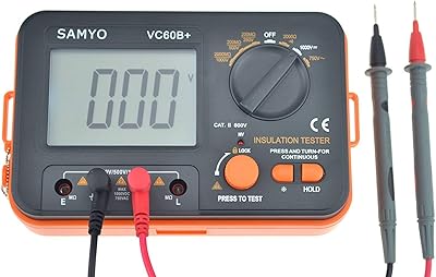 Vc60b+ résistance d'isolation numérique r dcv acv mètre mégohmmètre megohm avec test