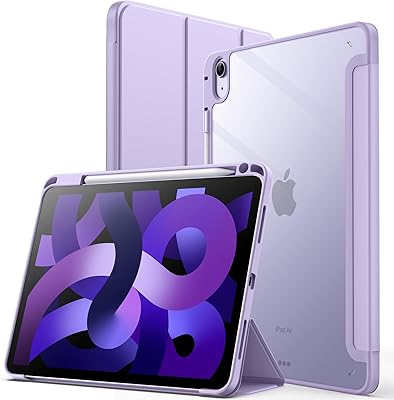 Geetech ipad air 5/4 (2020/2022 5ème/4ème génération 10,9 pouces) avec porte-stylo, coque arrière
