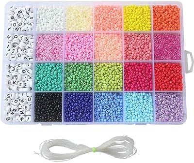 Perles de verre créatives, 3300 petites perles de poney faites à la main