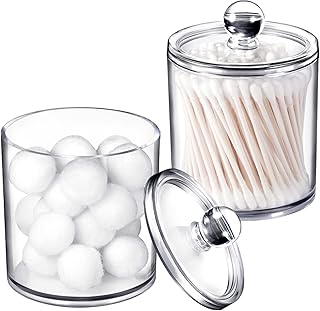 Lot de 2 pots de salle de bain, lot de 2 pots