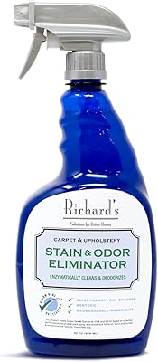 Détachant et odeurs pour tapis et tissus d'ameublement richards organics par synergy labs