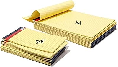 Cahier légal sinarline jaune a4 pd02084 - paquet de 6