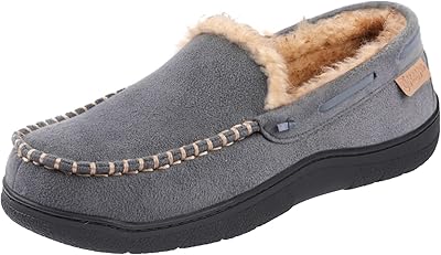 Mocassins pour hommes chaussures de maison en mousse à mémoire de forme