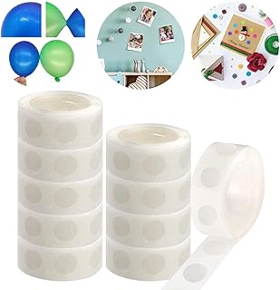 Goodrun 1000 pièces points de colle transparents pour ballons, bandes adhésives double face