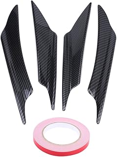 4 pièces universelles en fibre de carbone abs pour la voiture avec ruban