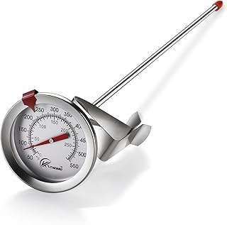 Thermomètre à friture kt thermo en acier inoxydable avec lecture instantanée, parfait