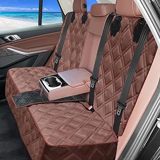 Housse de protection de siège arrière pour enfants voiture imperméable compatible avec la ceinture