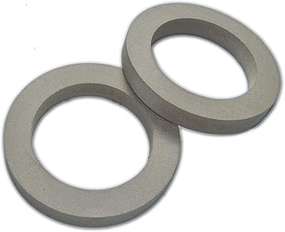 1 paire d'anneaux d'espacement de haut-parleur ttr en bois mdf de 4 pouces