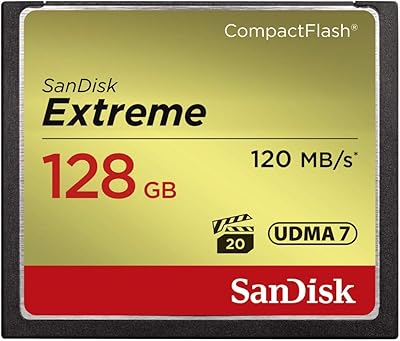 Carte mémoire sandisk extreme compact flash 128 go, 120 mo/s - sdcfxsb-128g-g46