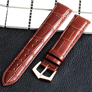 Montre - bracelet de montre en cuir de veau véritable 18mm 19mm 20mm 21mm 22mm pour bracelet de montre pour homme patek calatrava philippe (fermoir doré marron 22mm). Trouvez tout ce dont vous avez besoin sur Diaytar Sénégal