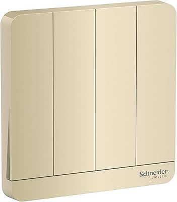 Schneider electric avatar sur interrupteurs 4 voies e8334l2_wg, 16ax 250v, wine gold