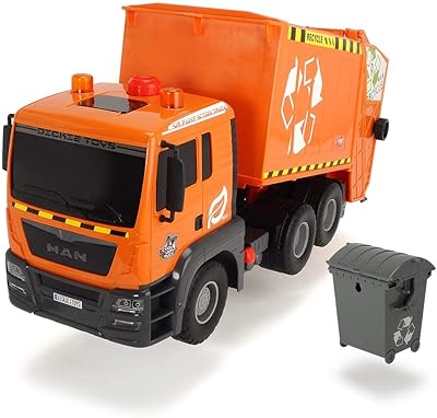Camion poubelle à pompe à air dickie toys, multicolore, 21 pouces, 203809000