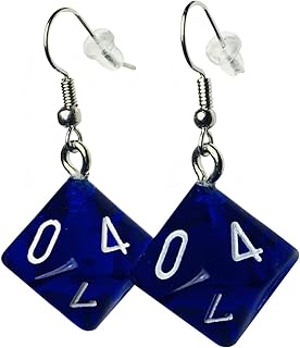 Boucles d'oreilles dés d20 (disponibles en plusieurs couleurs) - crochet avec écrous