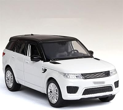 Modèle moulé sous pression en alliage à l'échelle 1:32 de la voiture l land rover range rover, jouet en métal pour enfants (couleur : blanc). Diaytar : L'e-commerce accessible à tous les Sénégalais