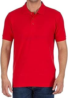 T-shirt à col chemise rouge indien sandhu pour unisexe, rouge, xl