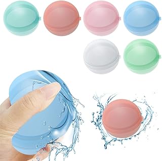 12 pièces ballons d'eau auto-scellants réutilisables à remplissage rapide boules en silicone