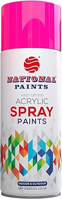 Peinture acrylique en aérosol à séchage rapide national paints rose