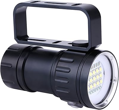 Lampe de poche de plongée sous-marine, lampe de poche sous-marine en alliage d'aluminium