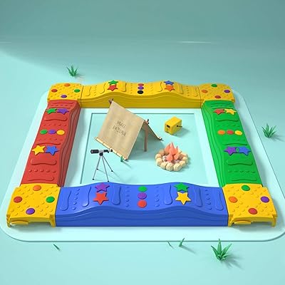 Poutre d'équilibre pour enfants pour tout-petits, marches, charge maximale de 200 lb, surface