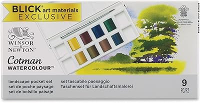 Ensemble d'aquarelles winser & newton cotman, 1 pièce (paquet de 1), paysage