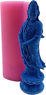 Moule à bougie bouddha avalokitesvara, moule en silicone pour la fabrication de bougies