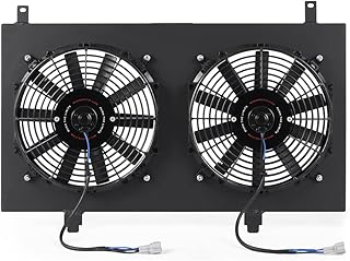 Kit de cache de ventilateur en aluminium performance nissan 350z 2003-2006, noir