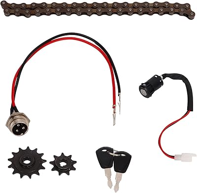 Ensemble de chaîne de pignon de vélo électrique kosdfoge 38 maillons chaîne