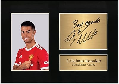 Impression photographique de cristiano ronaldo manchester united au format a4 par zulu image