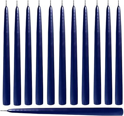 Ensemble de bougies coniques sehia life bleu foncé 12 pièces |