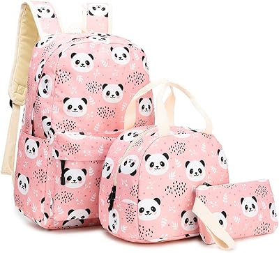 Ensemble de cartable pour enfants 3 pièces avec sac à déjeuner et trousse