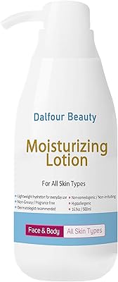 Lait hydratant dalfour beauty pour tous types de peau - visage et corps