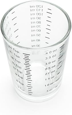 Petit verre doseur fox run brands 18 ml, régulier, transparent