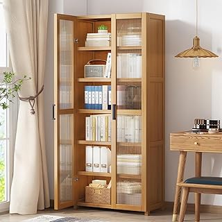 Bibliothèque de salon simple, bibliothèque multicouche, meuble de rangement sur pied avec porte