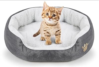 Lit de couchage vition pour chats, chiots et petits chiens, lit en polaire