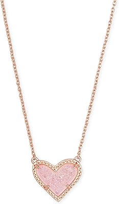 Collier pendentif réglable en forme de cœur arie pour femme, bijoux fantaisie