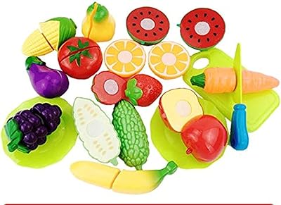 Ensemble de jouets de cuisine classiques de légumes et de fruits, 16 pièces