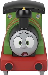 Thomas & friends press go stunt train engine percy race car toy