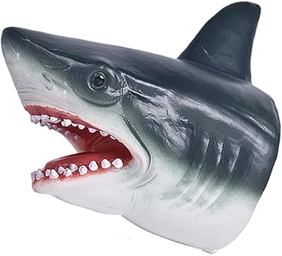 Marionnette à main skido dauphin requin pour enfants en caoutchouc souple, jouet