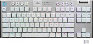 Clavier de jeu mécanique logitech g 915 tkl sans clavier numérique lightspeed