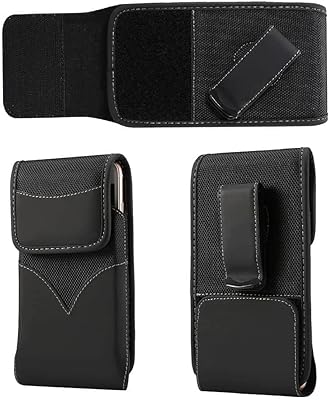 Dfv mobile - étui de ceinture en nylon nouveau style avec clip métallique