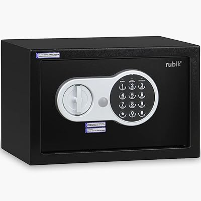 Coffre-fort rubik avec clé et serrure à clavier numérique pour la maison, le bureau,