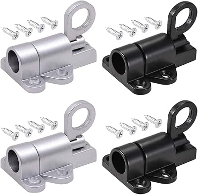 4 pièces boulons à ressort serrure automatique boulon de porte anneau traction