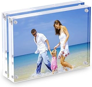 Cadre photo en acrylique transparent double face okoz®, taille 15 x 20 cm