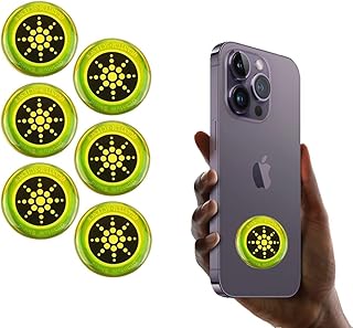 Autocollant de protection emf 5g pour téléphones portables lot de 6 pièces