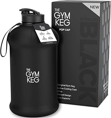 Bouteille d'eau de sport officielle the gym cage de 2 l (2,2 l)