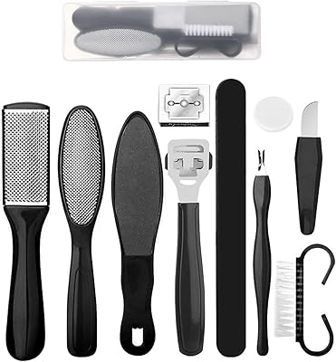 Kit de pédicure professionnel 10 en 1 soins des pieds en acier